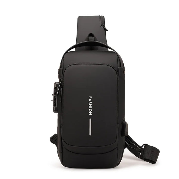 MOCHILA IMPERMEABLE Y ANTIRROBO CON PUERTO USB PREMIUM