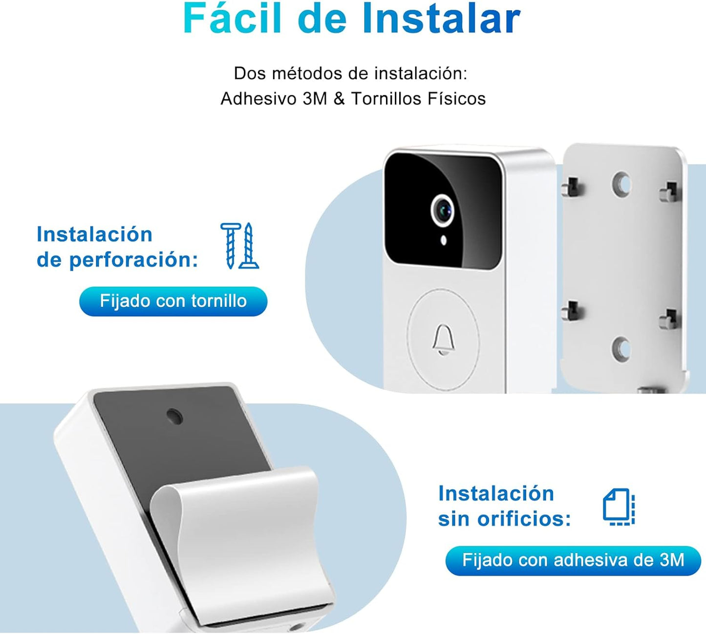 TIMBRE INALAMBRICO INTELIGENTE CON CAMARA HD