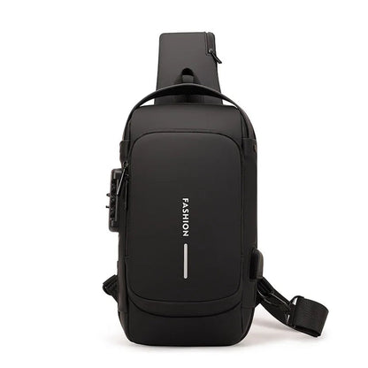 MOCHILA IMPERMEABLE Y ANTIRROBO CON PUERTO USB PREMIUM