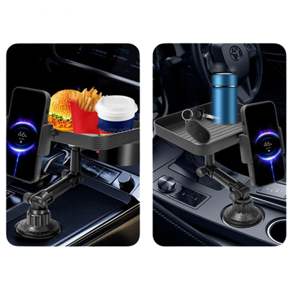 BANDEJA EXPANSORA 4 EN 1 CON SOPORTE PARA CELULAR