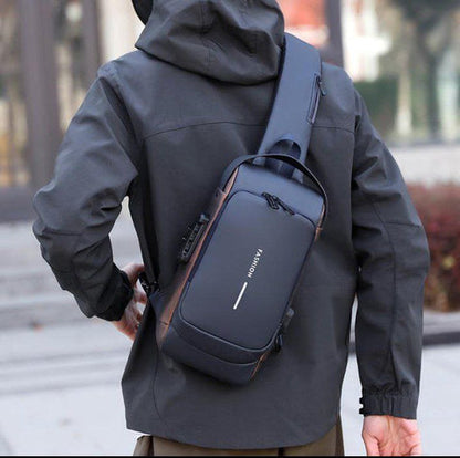 MOCHILA IMPERMEABLE Y ANTIRROBO CON PUERTO USB PREMIUM